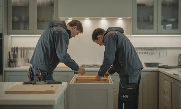 Kitchen finishing in Poznań - preparation for built-ins