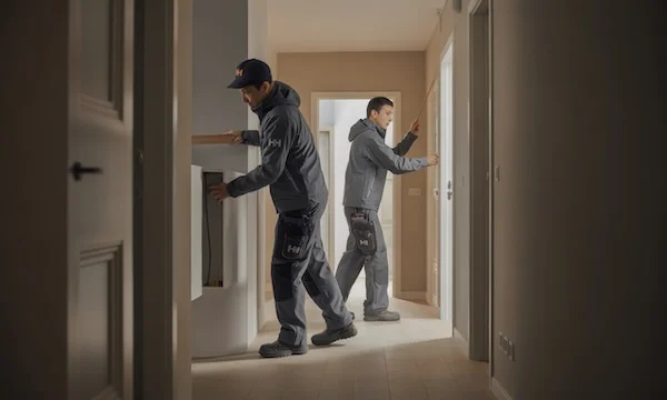 Interior adaptation and reconfiguration - room layout changes